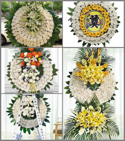 安徽滁州市明光市张八岭镇尹集村花圈速递