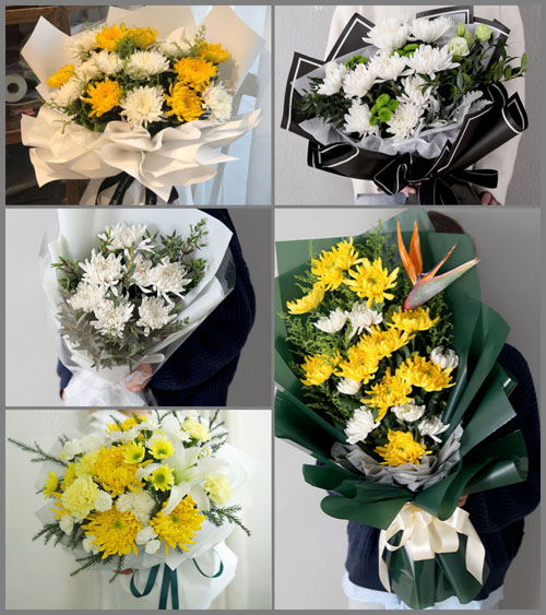 安徽滁州市明光市张八岭镇尹集村白事花束代送